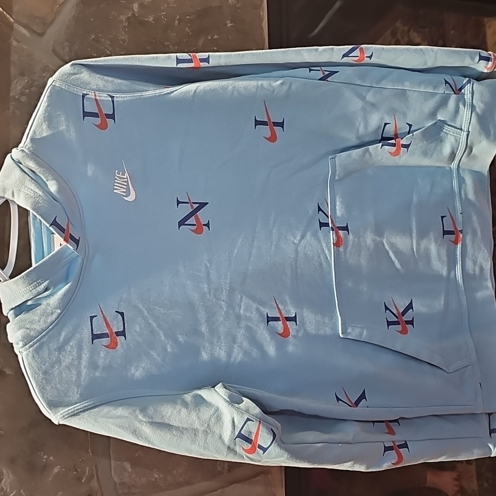 GUC Nike Hooded Pullover Light Blue XL